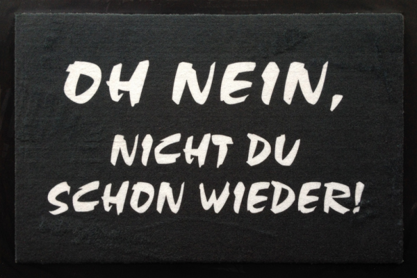 Fußmatte - Türmatten - Oh Nein! Nicht du schon wieder!