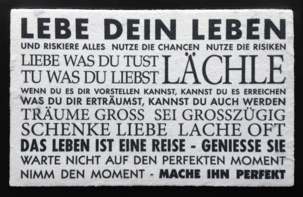 Fußmatte - Türmatten - Lebe dein Leben