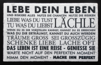 Fußmatte - Türmatten - Lebe dein Leben