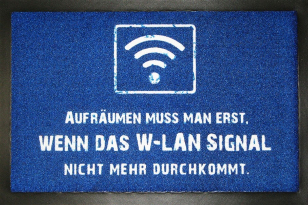 Fußmatte - Aufräumen WLAN