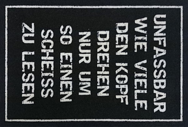 Fußmatte - Unfassbar