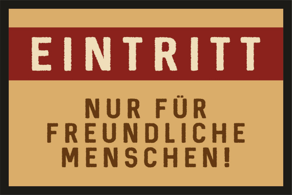Fußmatte - Türmatten - Eintritt