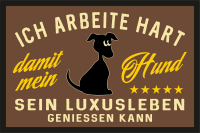 Fußmatte - Türmatten - Luxusleben Hund