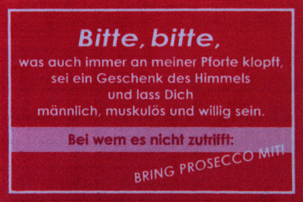 Fußmatte - Männlich, muskulös, willig