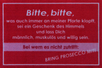 Fußmatte - Männlich, muskulös, willig