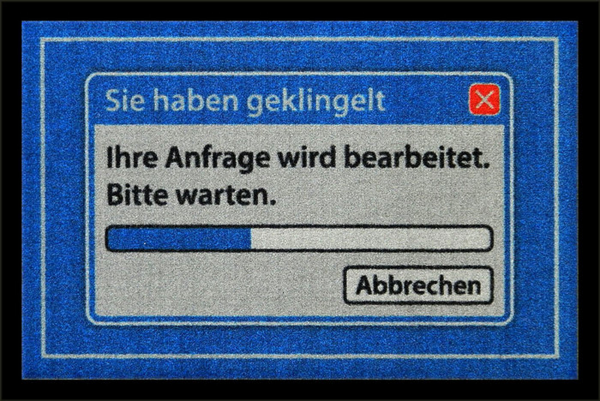 Fußmatte - Anfrage Blau