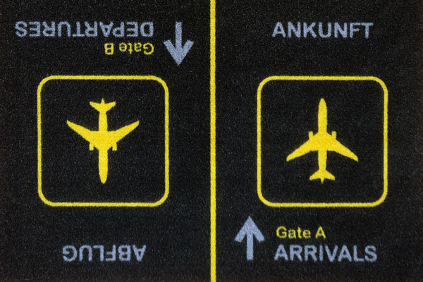 Fußmatte - Ankunft/Abflug