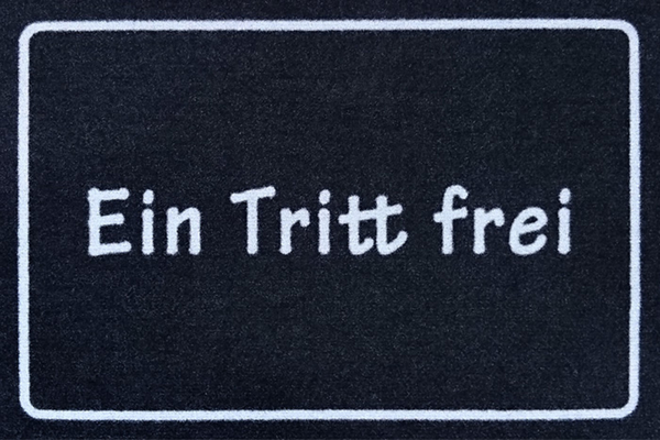 Fußmatte - Ein Tritt frei
