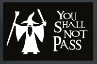 Fußmatte - Türmatten - You shall not pass