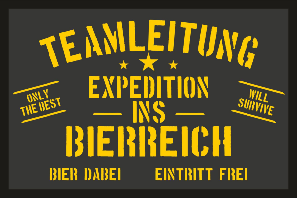 Fußmatte - Türmatten - Expedition Bierreich