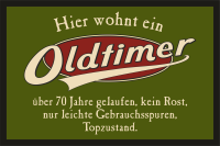 Fußmatte - Türmatten - Oldtimer 70 Jahre