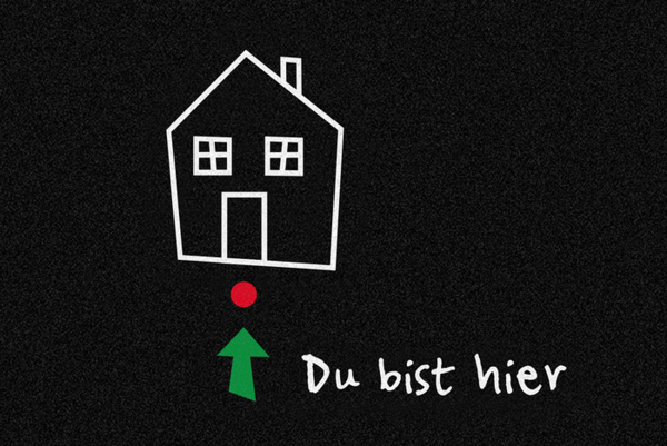 Fußmatte - Du bist hier