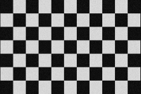 Fußmatte - Checkered schwarz/weiß