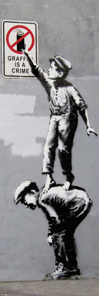 TP 822 Banksy - Grafitti - Crime