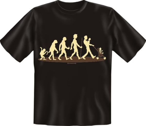 Evolution: Affe Vater Kinderwa - Textilien - T-Shirt