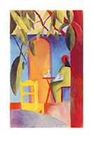 Macke, August - Kunstdruck - Türkisches Café...