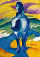 Marc, Franz - Kunstdruck - Blaues Pferd II