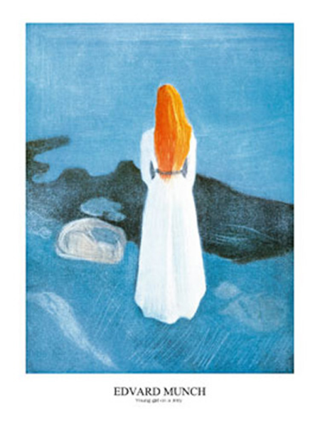 Munch, Edvard - Kunstdruck - Young girl on a Jetty