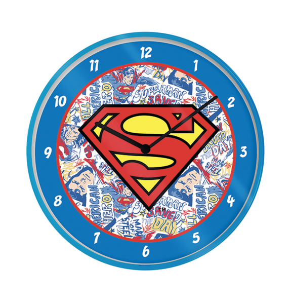 Wanduhr - Wand-Uhren - Superman - Logo
