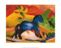 Marc, Franz - Kunstdruck - Blaues Pferdchen, 1912
