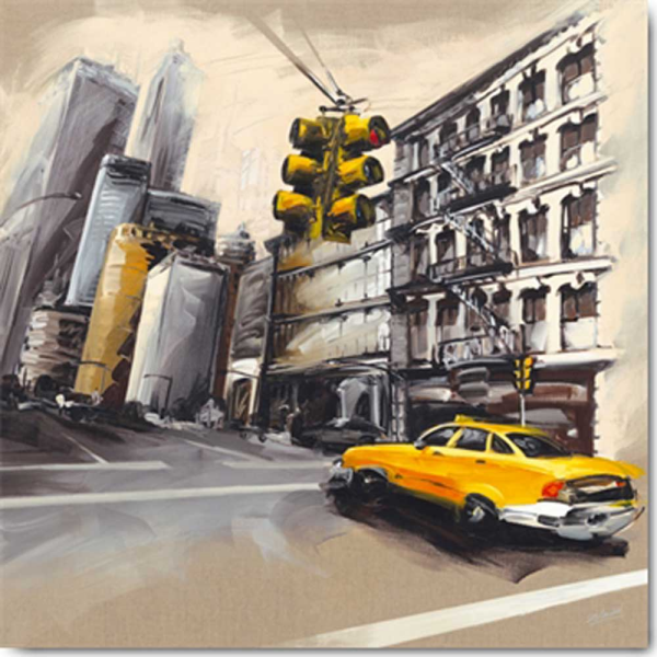 Blondel, Sandrine - Kunstdruck - New York - Feu Rouge I