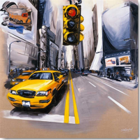 Blondel, Sandrine - Kunstdruck - New York - Feu Rouge II