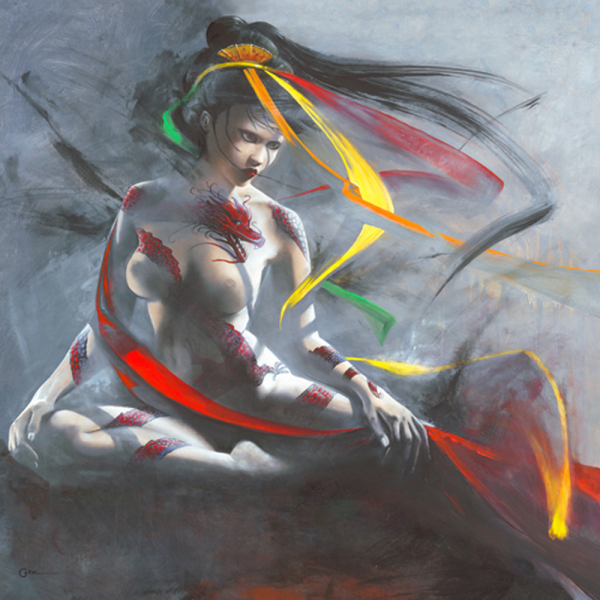 Cazal, Cédric - Kunstdruck - Geisha I