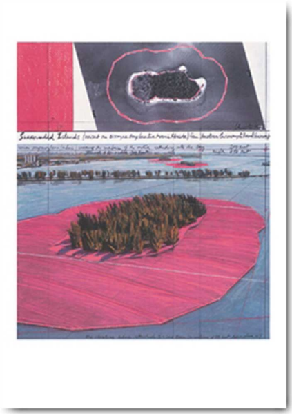 Christo - Kunstdruck - Surrounded Islands III