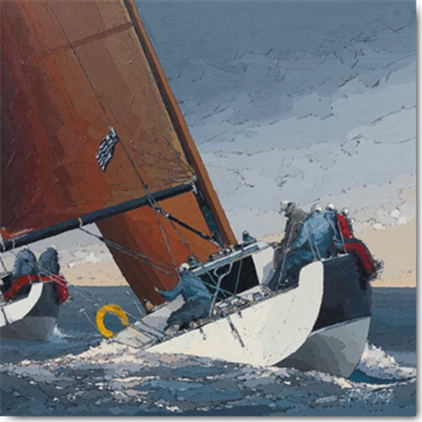 Dekeryver, Guy - Kunstdruck - Au rappel sur Tribord