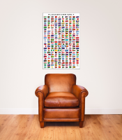 MB 133 Flaggen der Welt mit Hauptstädten