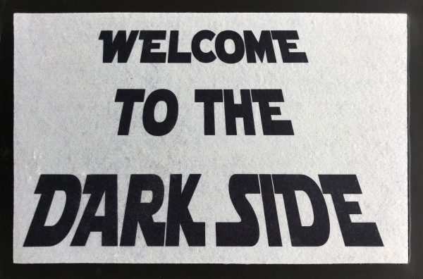 Fußmatte - Türmatten - Welcome to the Dark Side - Galaxis white