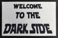 Fußmatte - Türmatten - Welcome to the Dark Side - Galaxis white