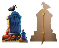 Halloween Pappaufsteller Cartoon Grabstein Pappaufsteller