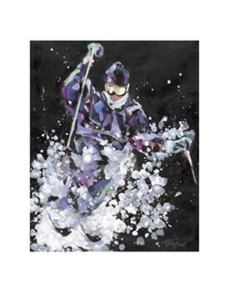 Rose - Kunstdruck - Deep Powder