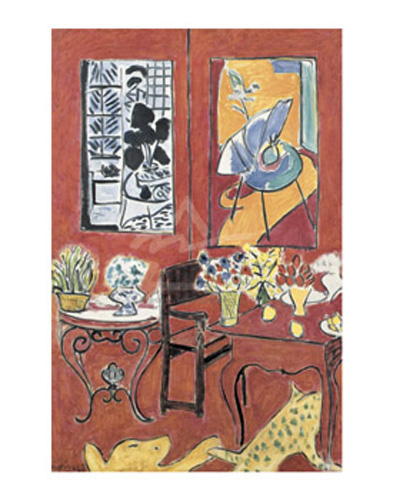 Matisse - Kunstdruck - Large Red Interior, 1948
