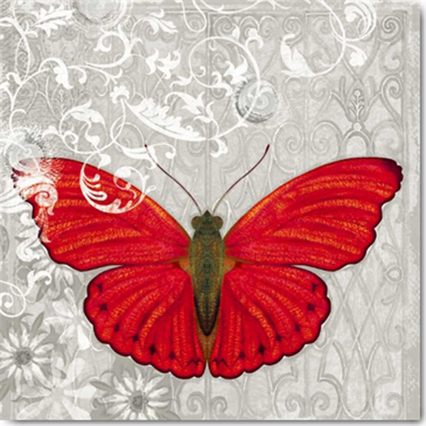 Hopfensperger, Alan - Kunstdruck - Red Butterfly I