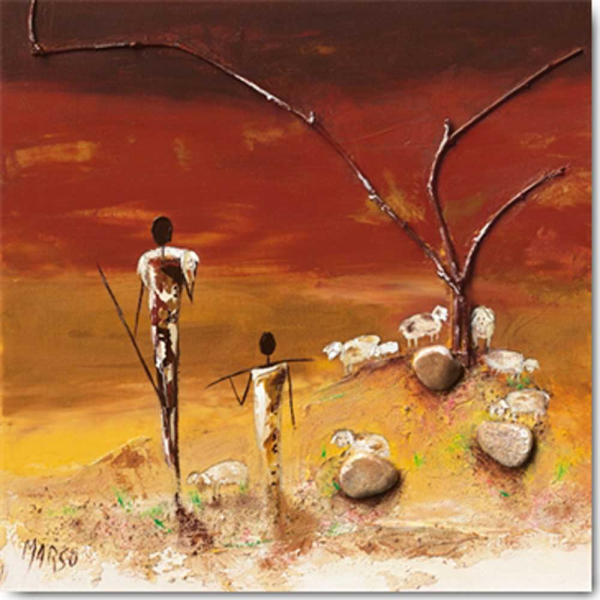 Marso - Kunstdruck - Les bergers