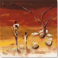 Marso - Kunstdruck - Les bergers