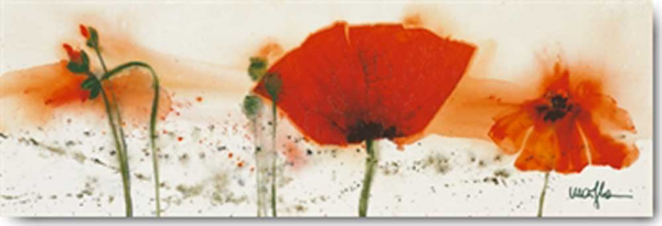 Marthe - Kunstdruck - Coquelicots au vent IV