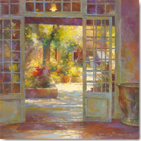 Messely, Johan - Kunstdruck - Au jardin des antiquaires