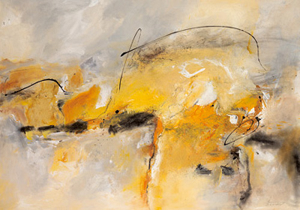 Folger, Isolde - Kunstdruck - Giallo II