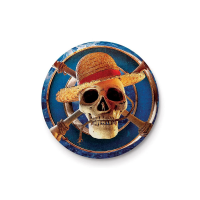One Piece - Button Badge - Live Action - Straw Hat Logo