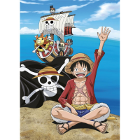 One Piece - Strandtuch - Piraten - Fleecedecke