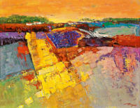 Madjid - Kunstdruck - Lavendelfeld