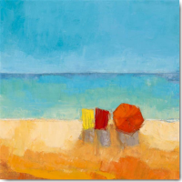 Pivier-Attolini, Régine - Kunstdruck - Parasols I