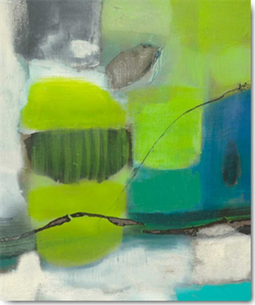 Runde-Witjes, Mechtild - Kunstdruck - Grüne Dinge tun II