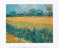 Van Gogh, Vincent - Kunstdruck - Vista di Arles con irises