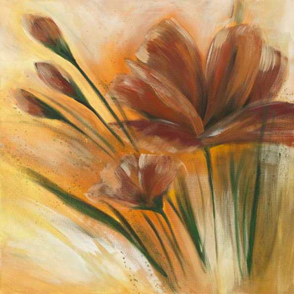 Zacher-Finet, Isabelle - Kunstdruck - Fleur brune II