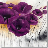 Zacher-Finet, Isabelle - Kunstdruck - Pavot violet IV