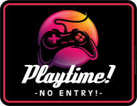 Gaming - Playtime - hochwertig bedrucktes Blechschild -...